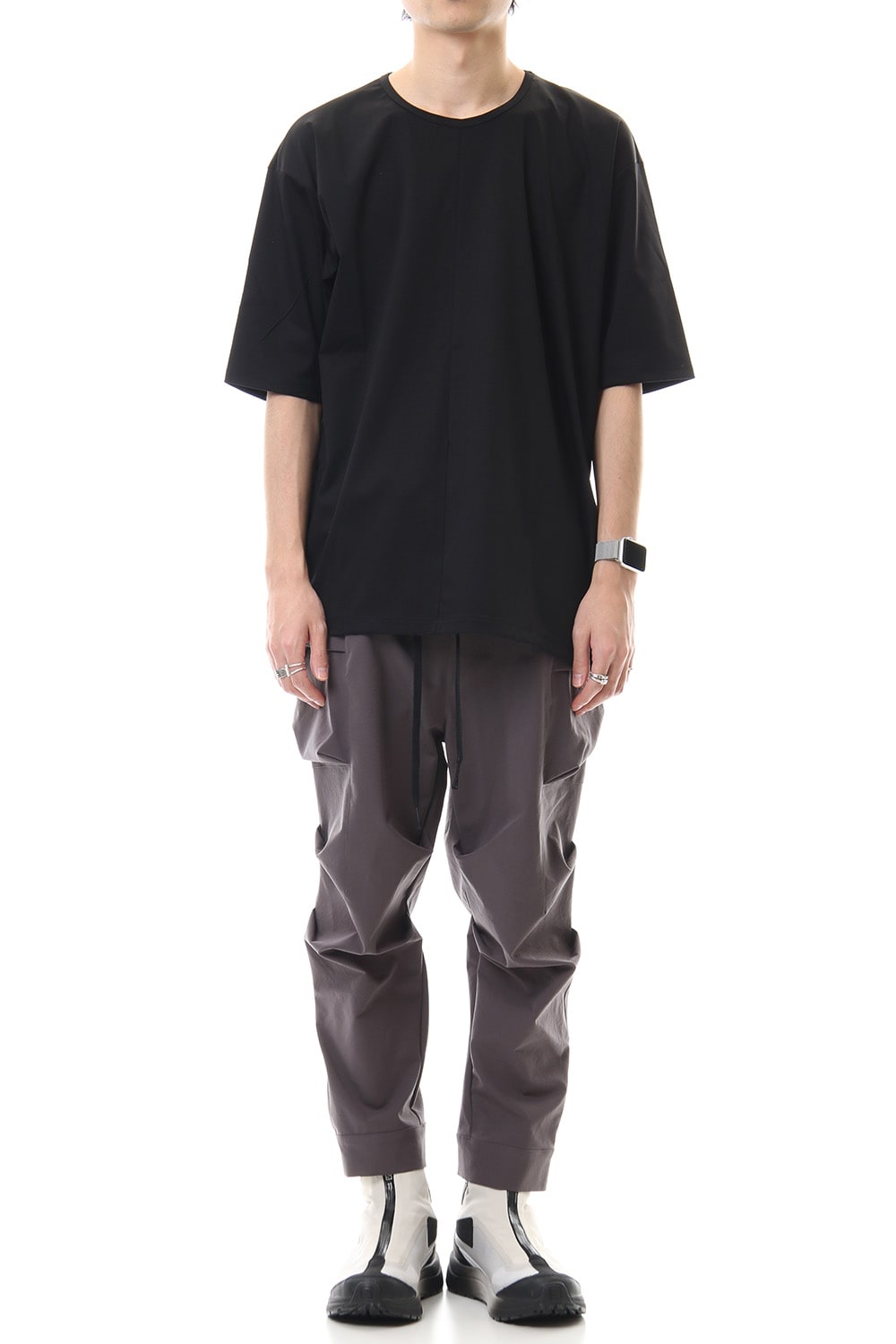 High Gauge Smooth Short sleeve Big tee - Black