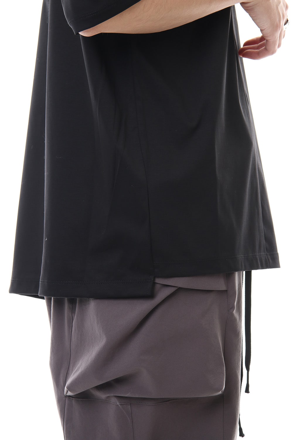 High Gauge Smooth Short sleeve Big tee - Black