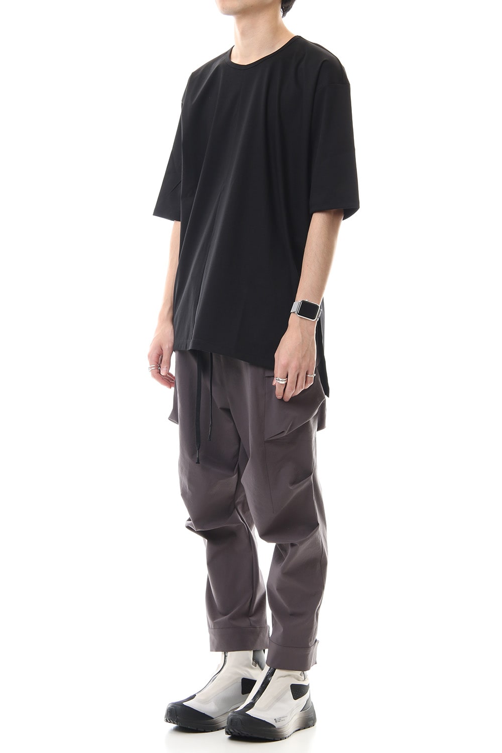 High Gauge Smooth Short sleeve Big tee - Black