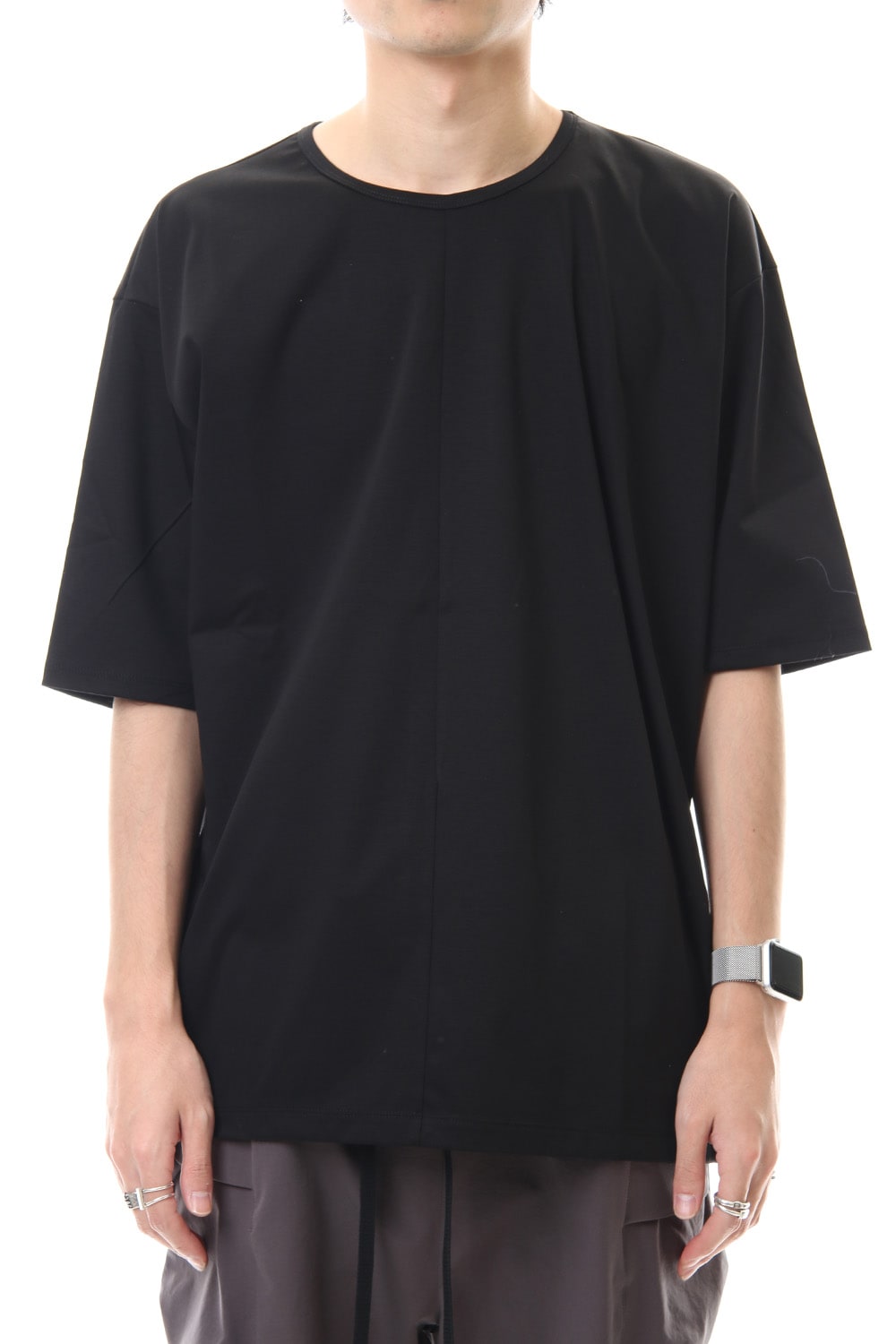 High Gauge Smooth Short sleeve Big tee - Black