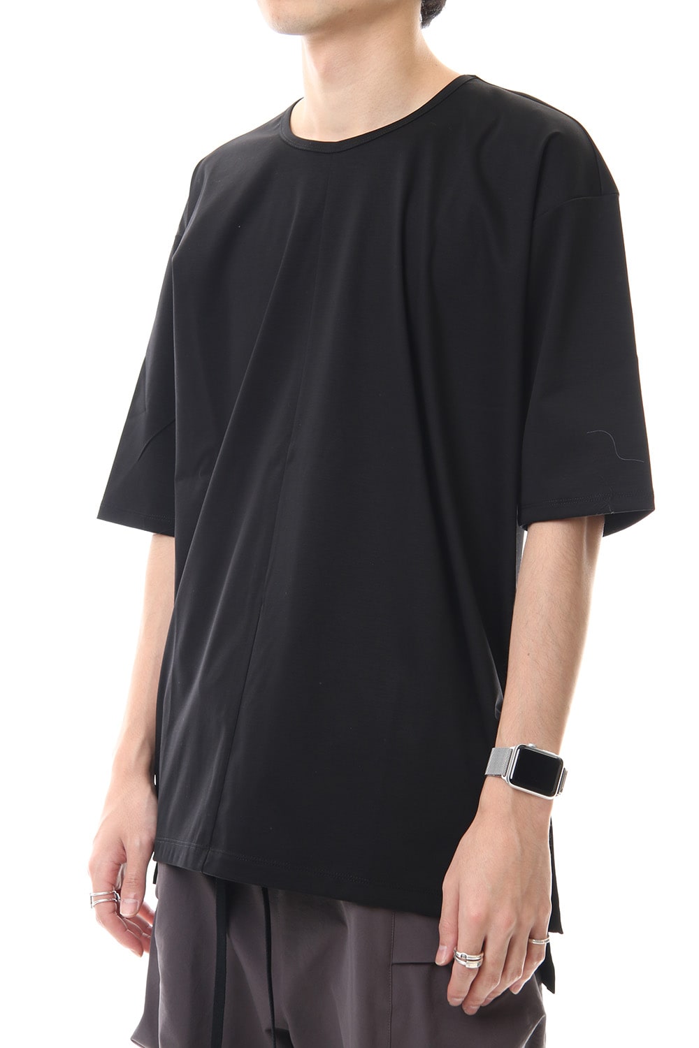 High Gauge Smooth Short sleeve Big tee - Black