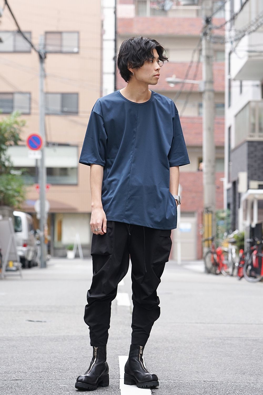 High Gauge Smooth Short sleeve Big tee - Blue