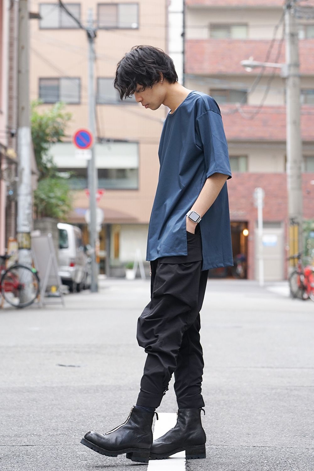 High Gauge Smooth Short sleeve Big tee - Blue