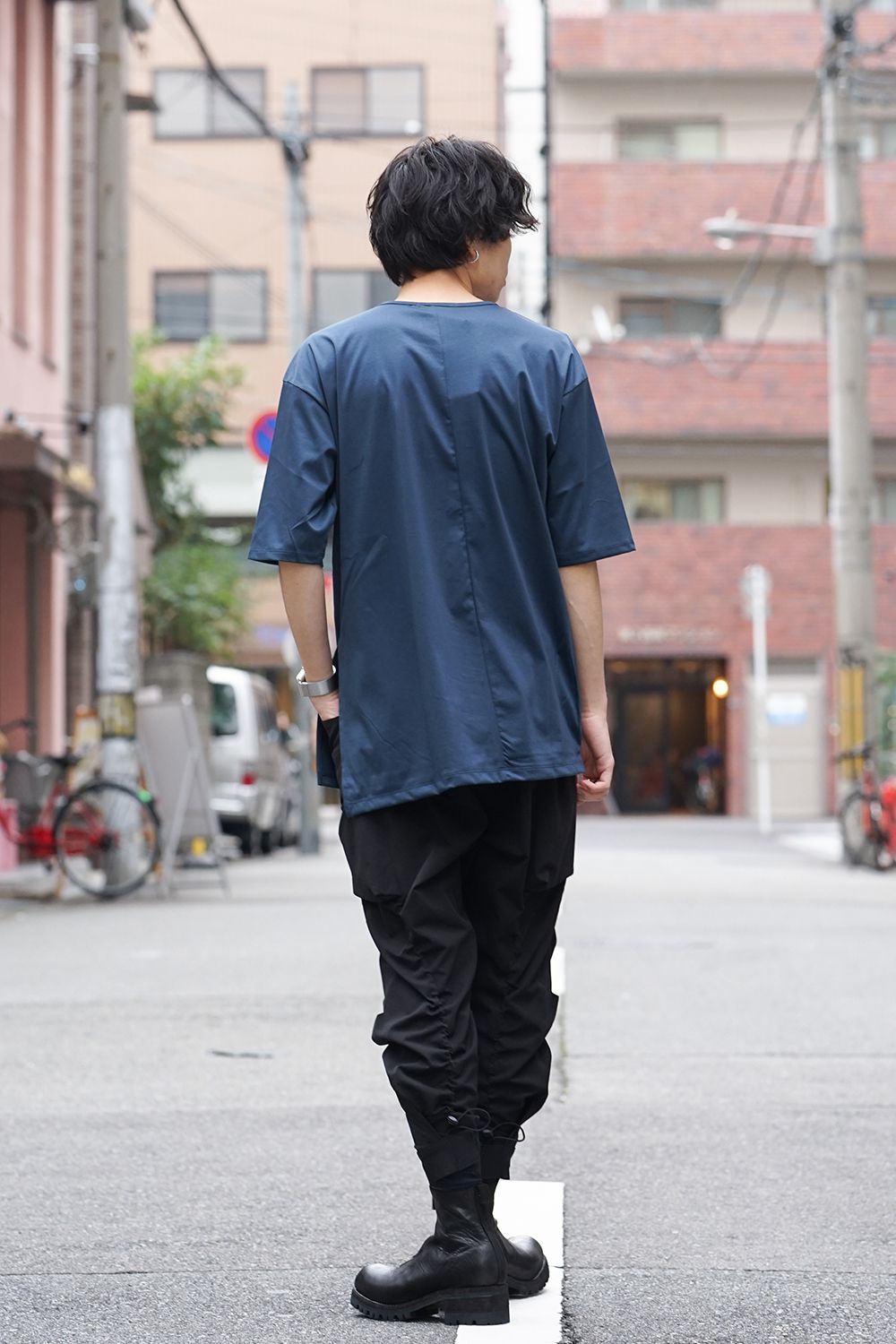 High Gauge Smooth Short sleeve Big tee - Blue