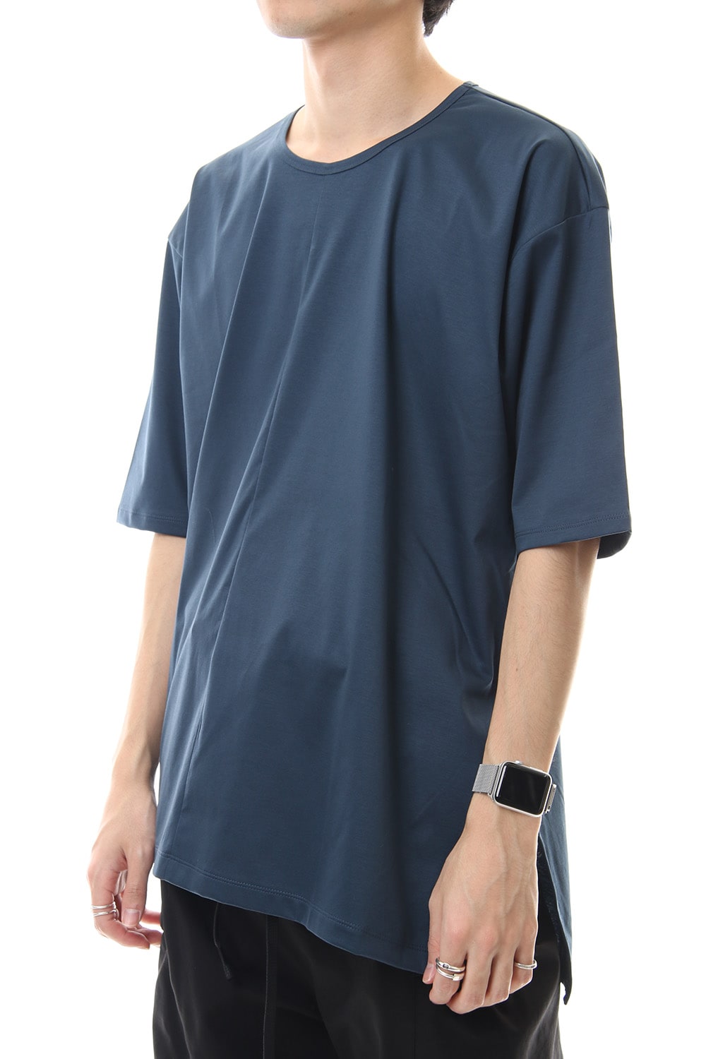 High Gauge Smooth Short sleeve Big tee - Blue