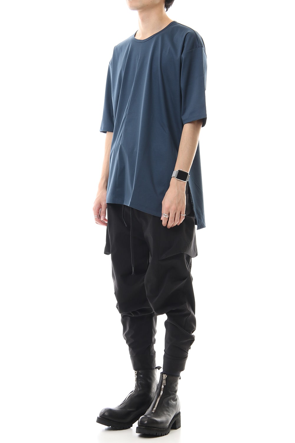 High Gauge Smooth Short sleeve Big tee - Blue