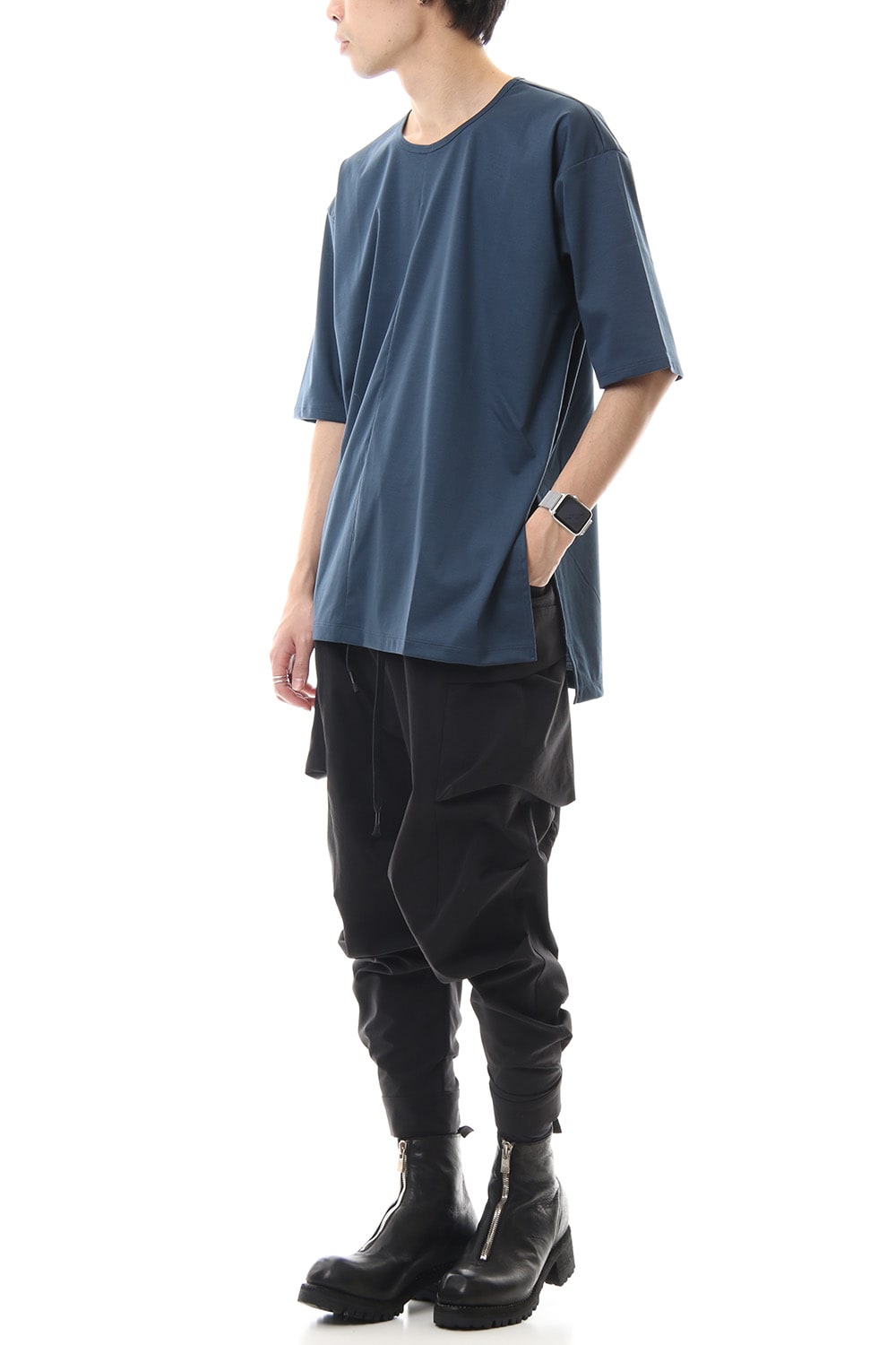 High Gauge Smooth Short sleeve Big tee - Blue