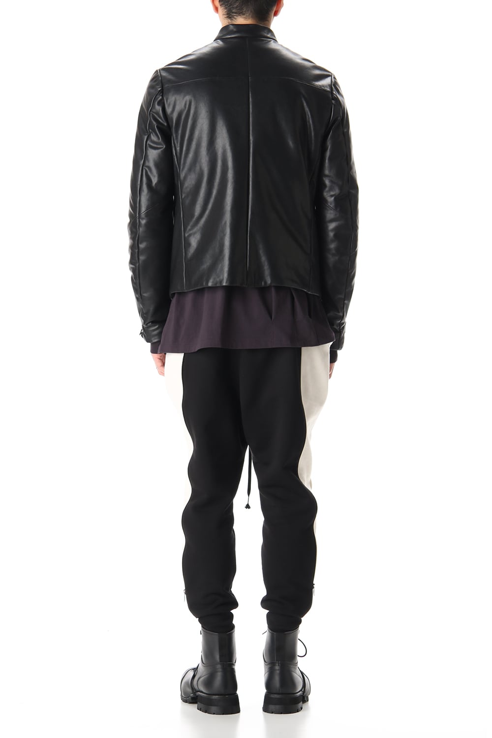 Lamb leather Batting Biker jacket