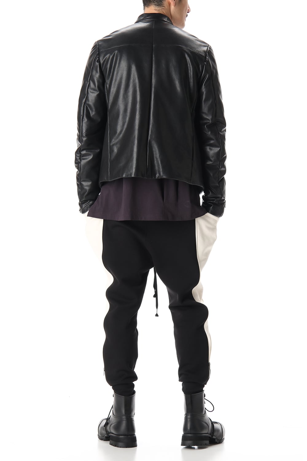 Lamb leather Batting Biker jacket