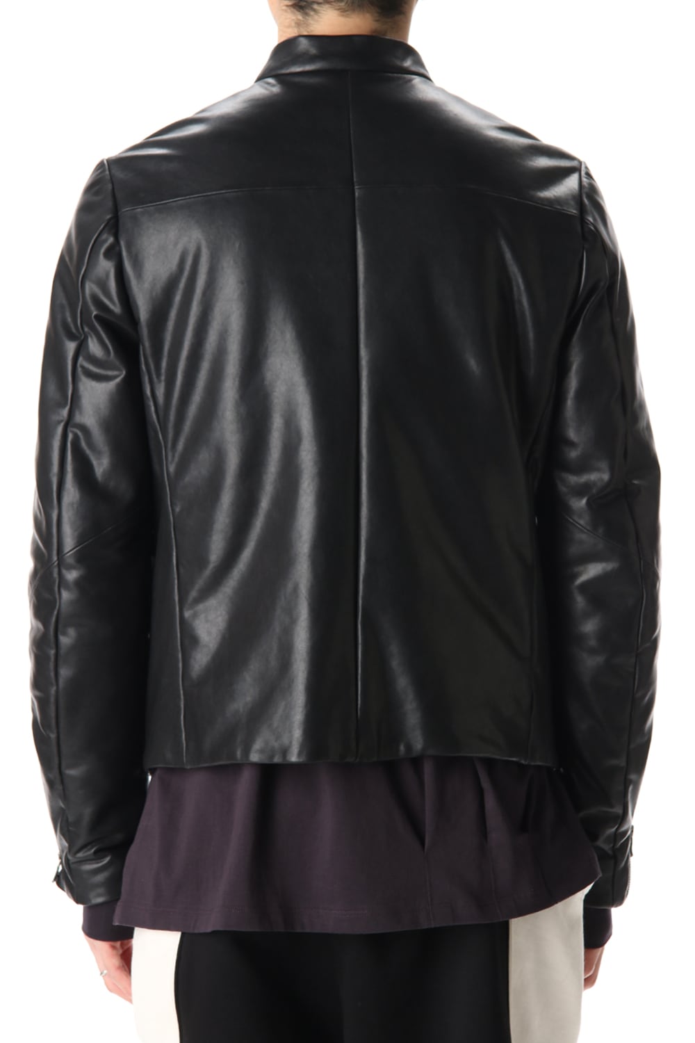 Lamb leather Batting Biker jacket