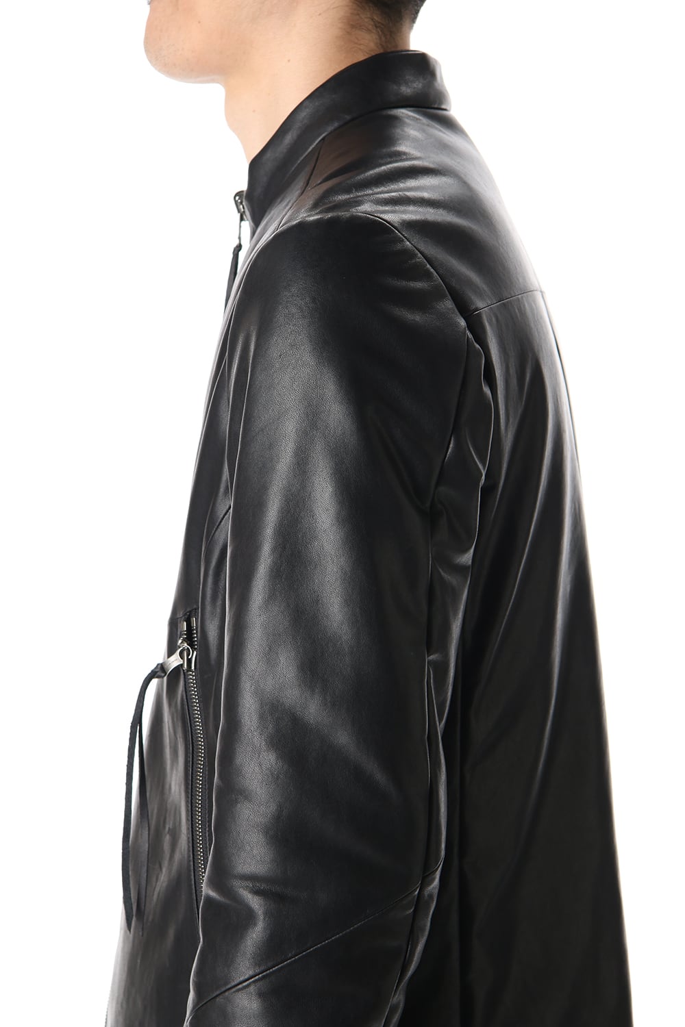 Lamb leather Batting Biker jacket