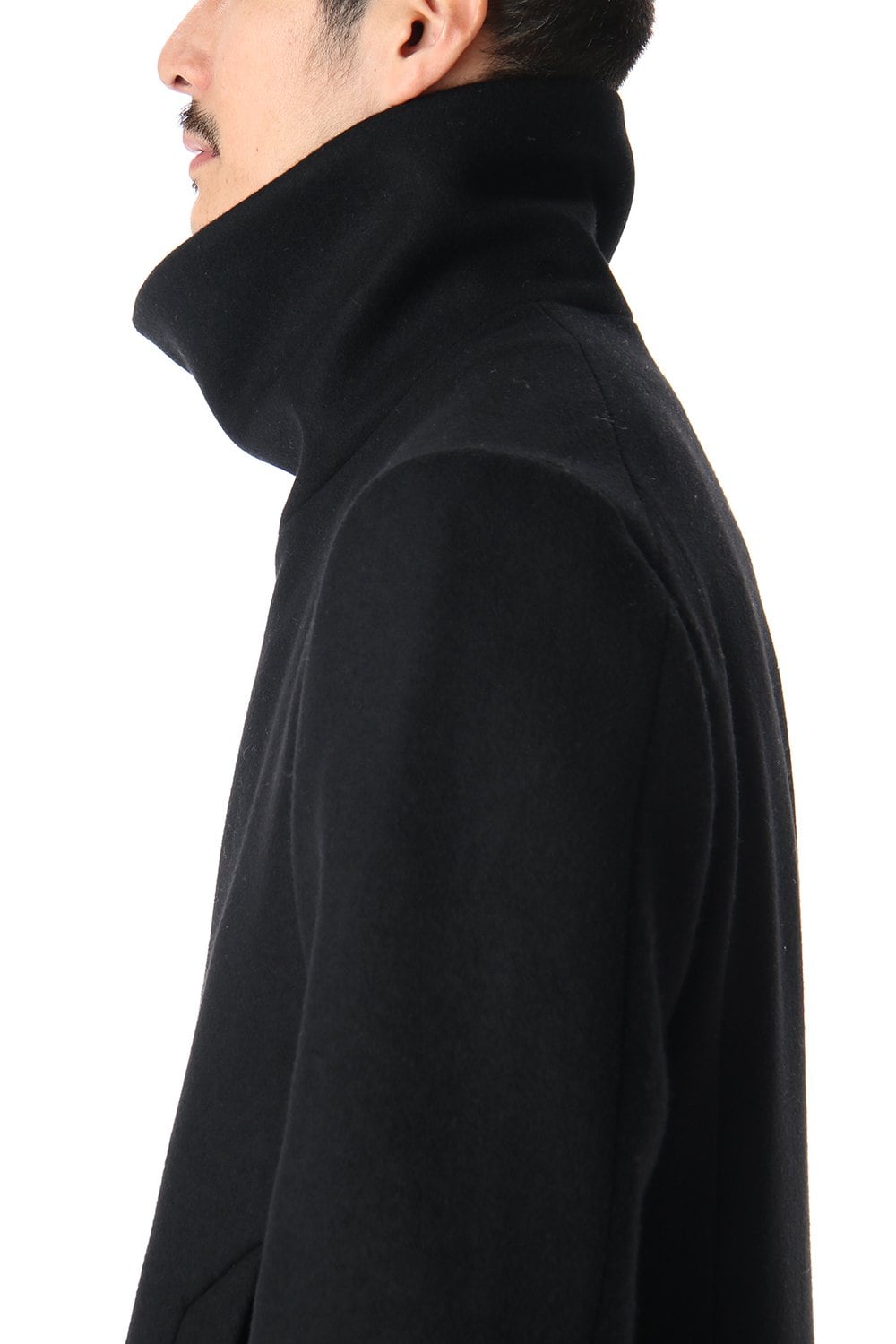 メルトン ハイネック コート