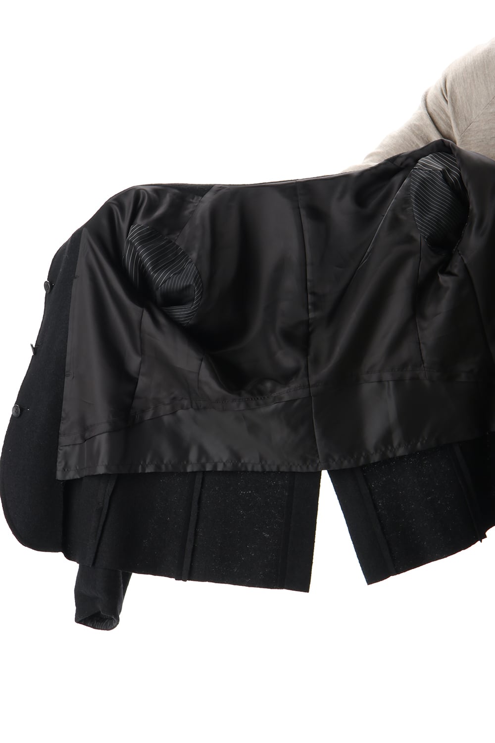 Soft Compression Wool Reversible Jacket Black