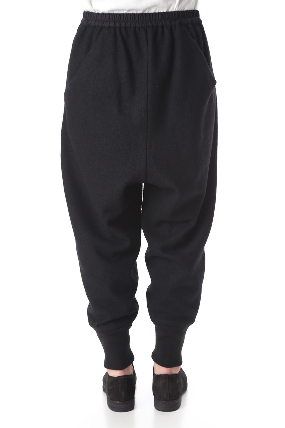 Soft Compression Wool Rib Pants Black