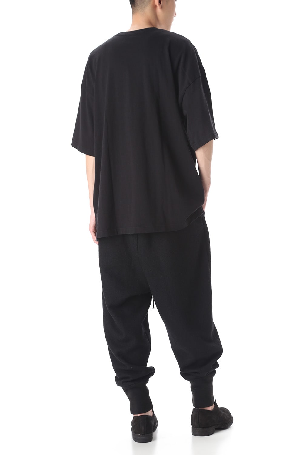 Soft Compression Wool Rib Pants Black