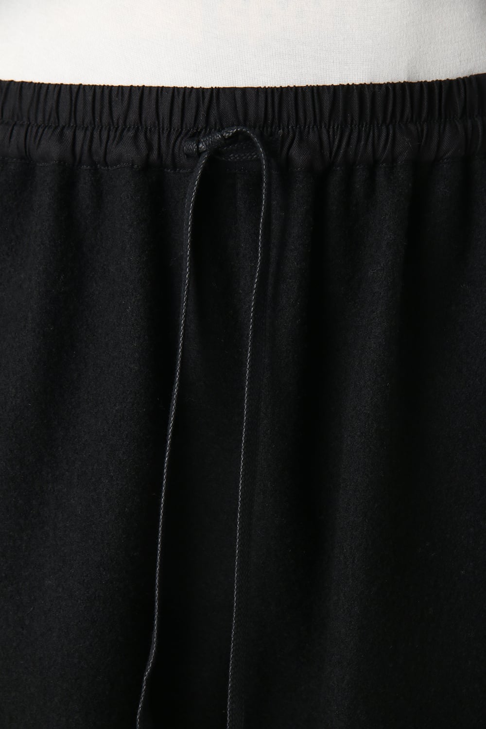 Soft Compression Wool Rib Pants Black