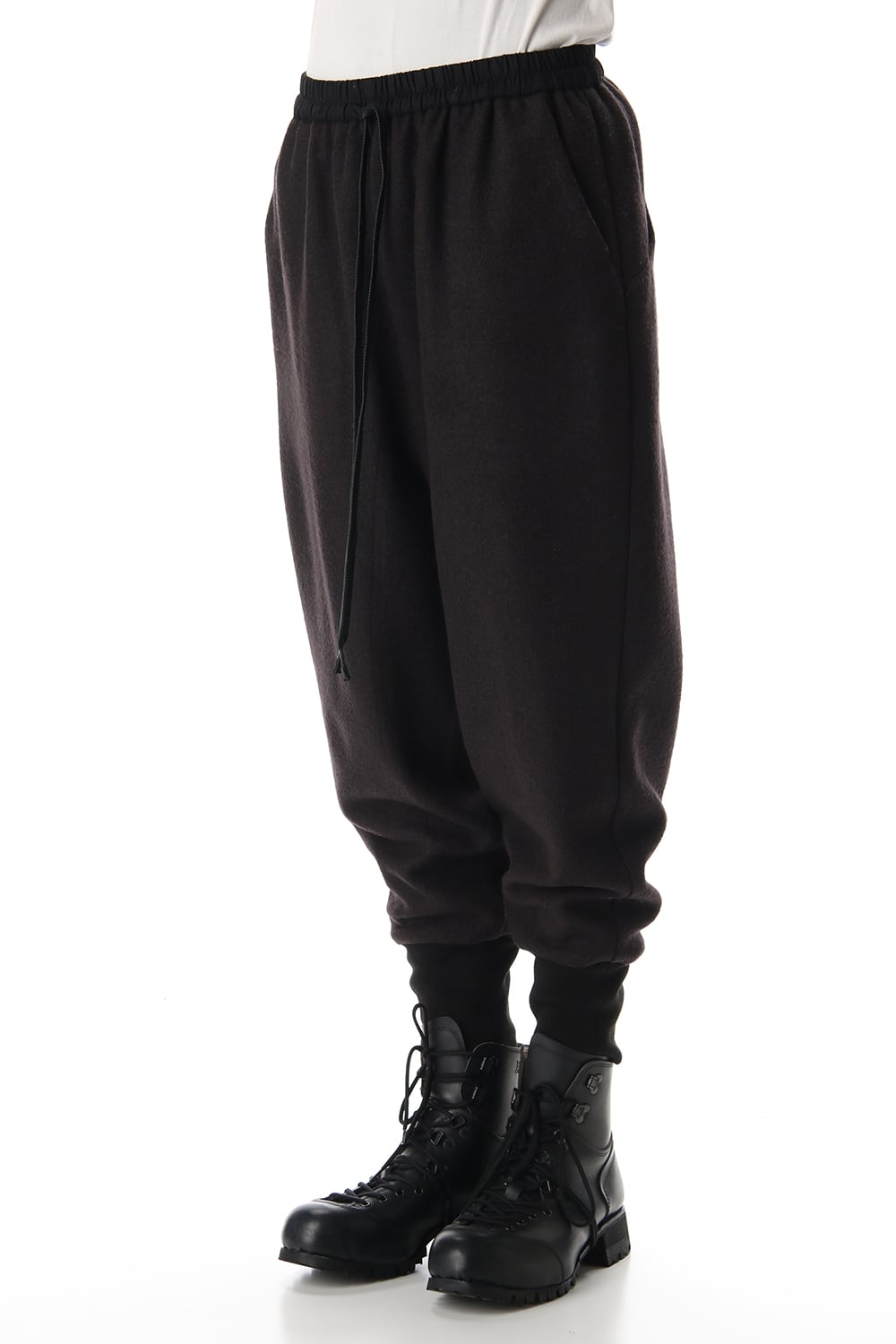 Soft Compression Wool Rib Pants P.Brown