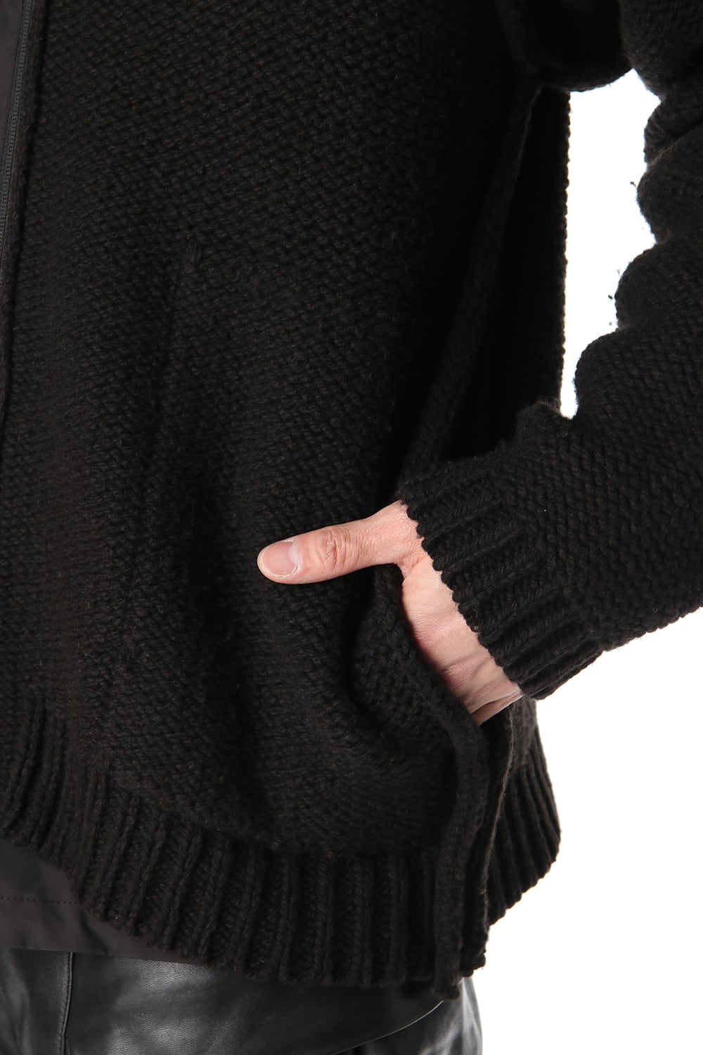 Layered cardigan Black