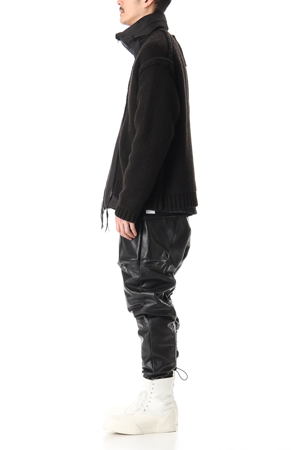 Layered cardigan Black