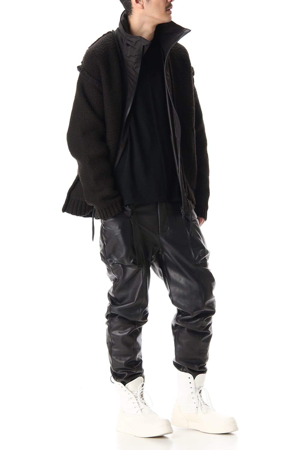 Layered cardigan Black