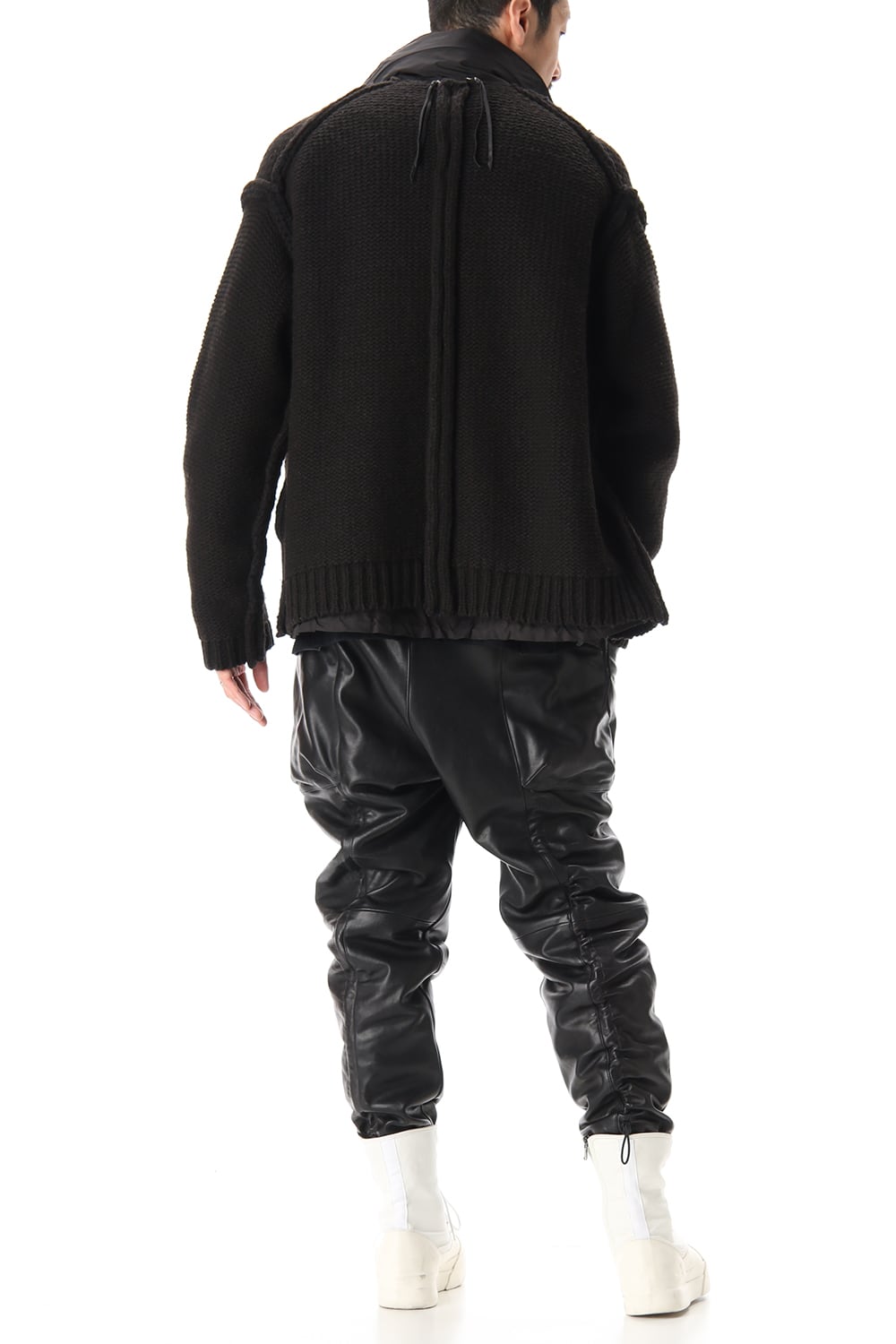 Layered cardigan Black