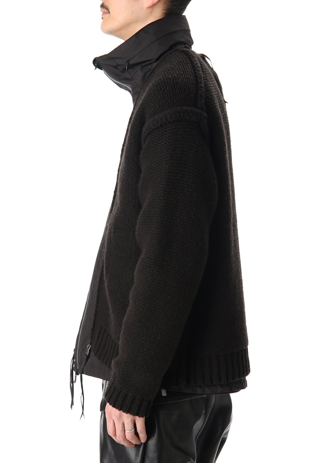 Layered cardigan Black
