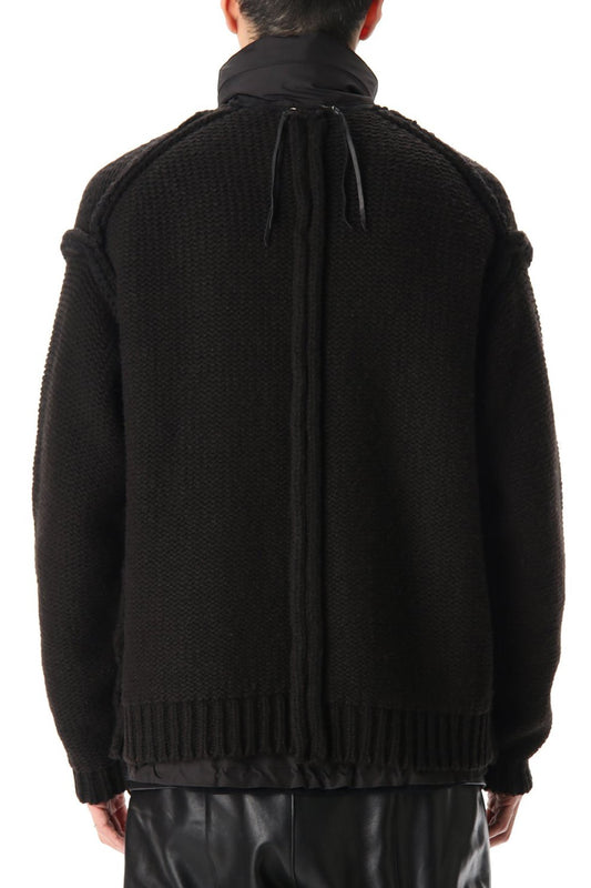 Layered cardigan Black
