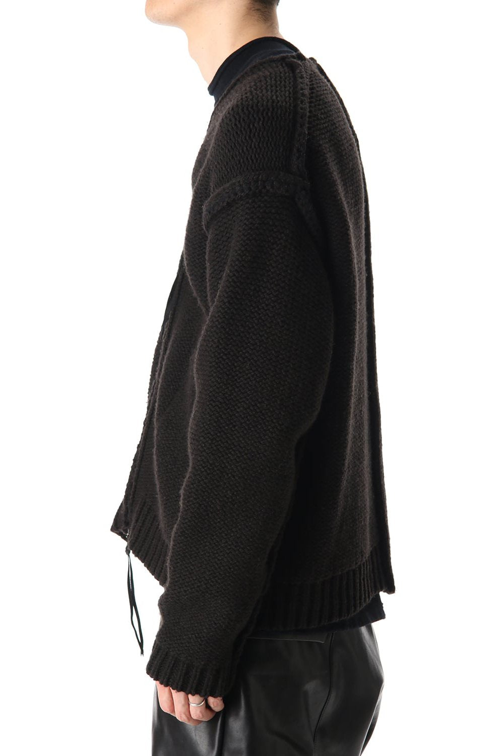Layered cardigan Black