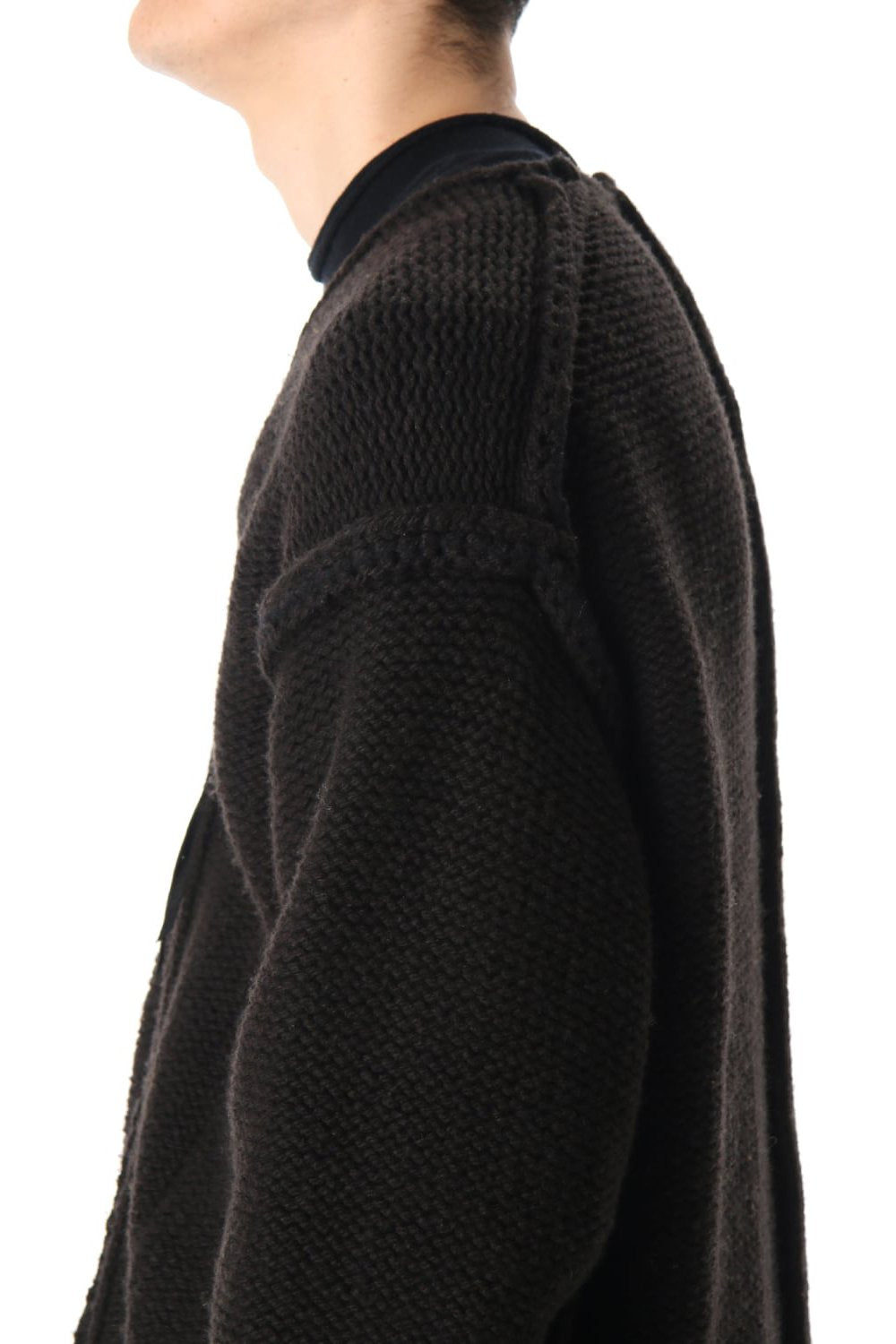 Layered cardigan Black