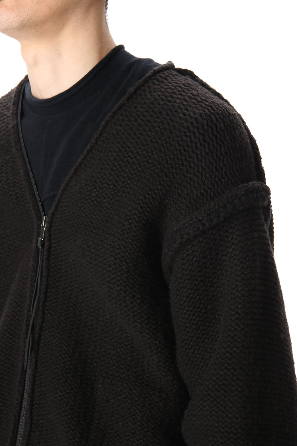 Layered cardigan Black