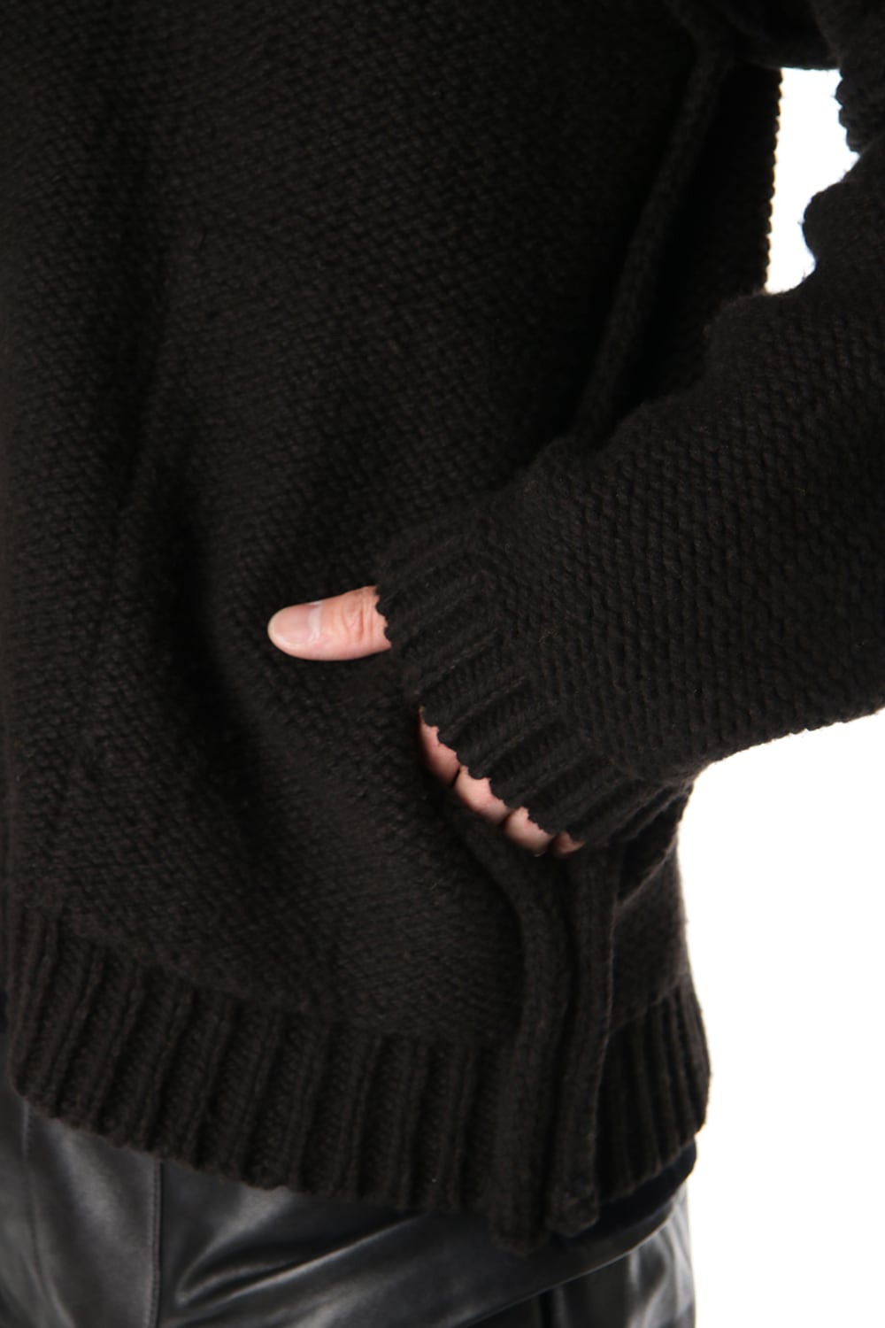 Layered cardigan Black