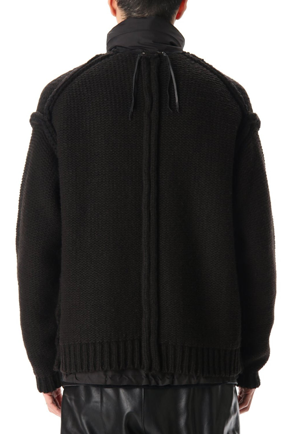 Layered cardigan Black