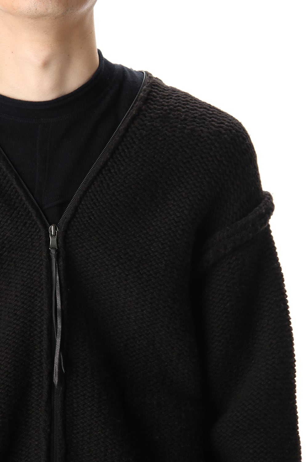 Layered cardigan Black
