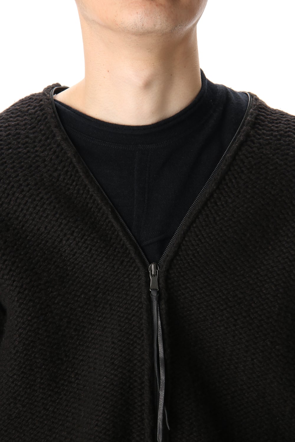 Layered cardigan Black