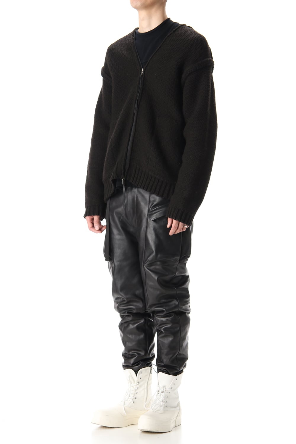 Layered cardigan Black