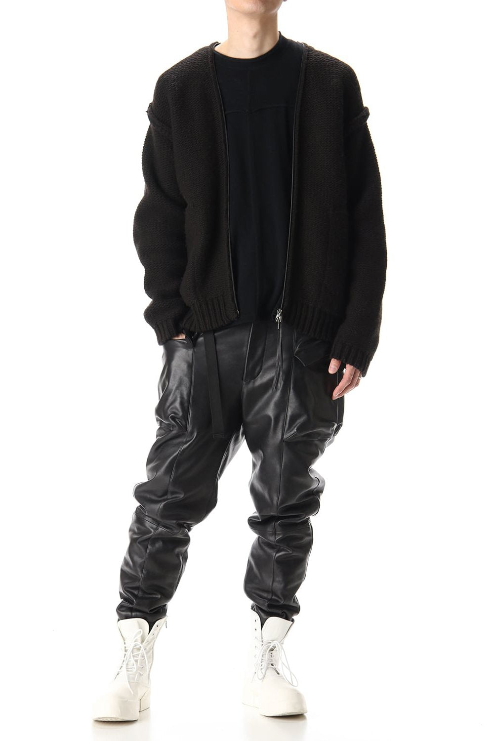 Layered cardigan Black