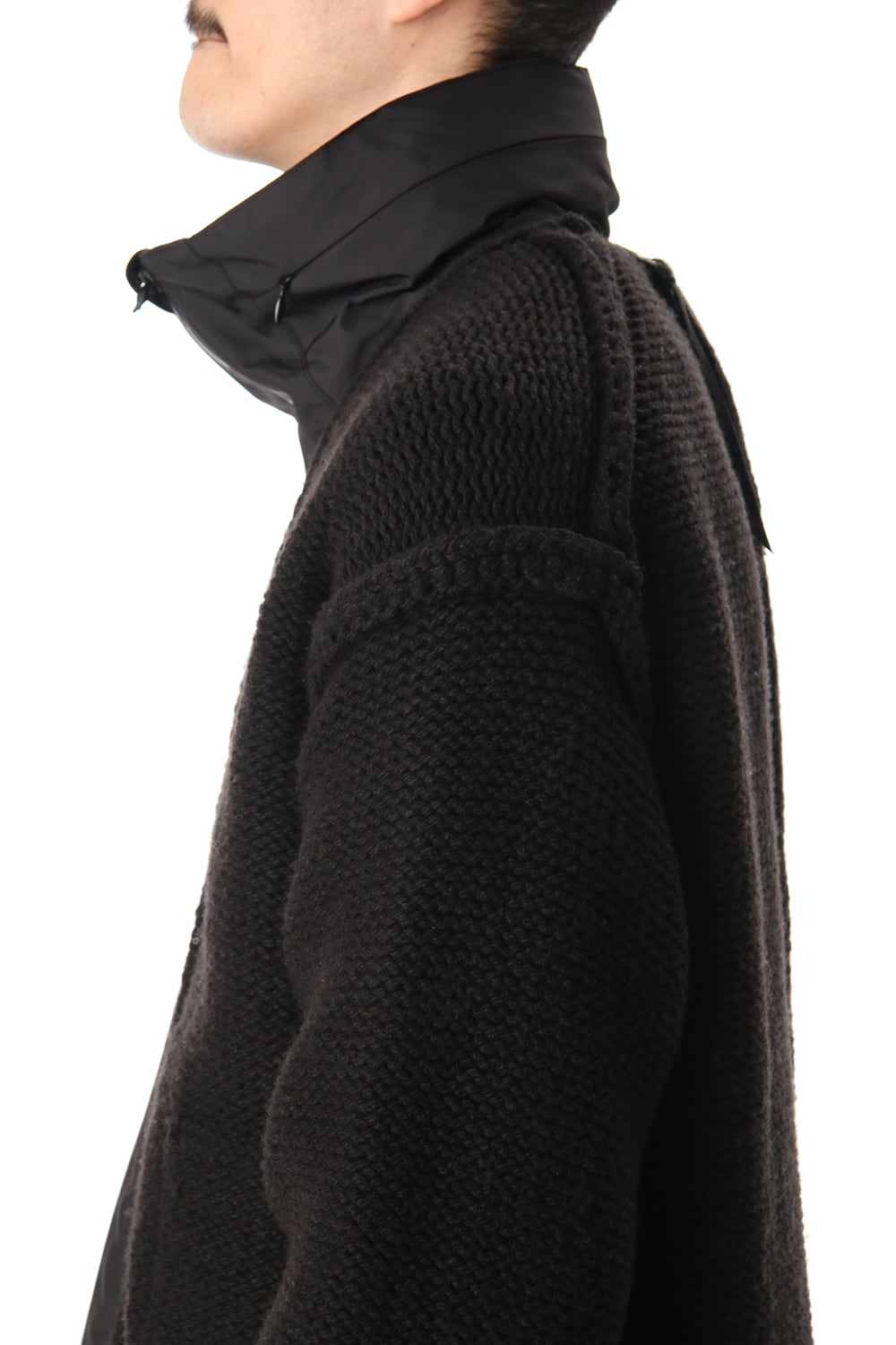 Layered cardigan Black