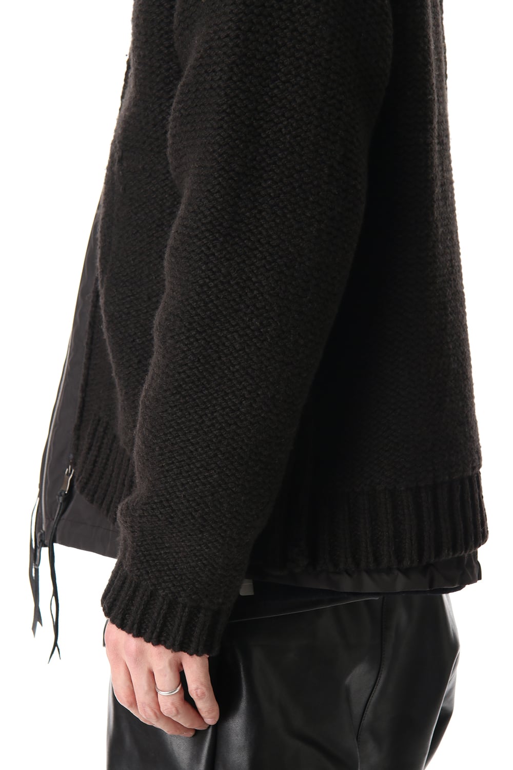 Layered cardigan Black
