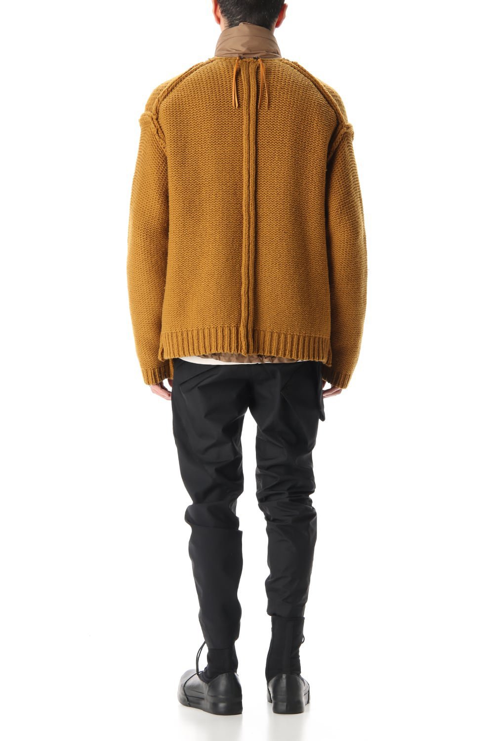Layered cardigan Mustard