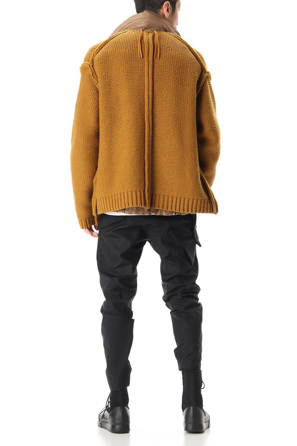 Layered cardigan Mustard