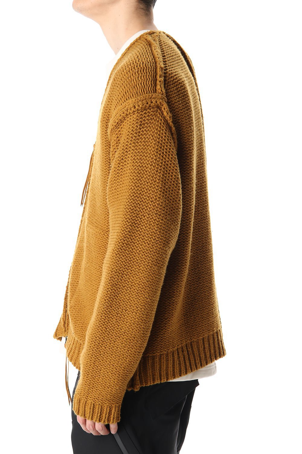Layered cardigan Mustard