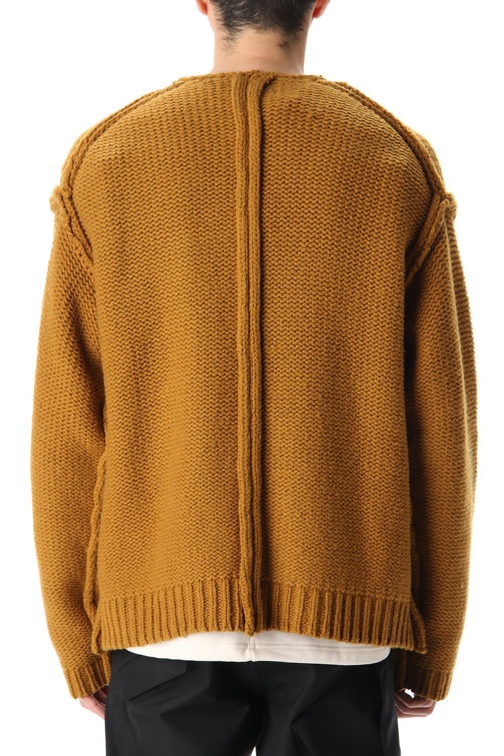 Layered cardigan Mustard