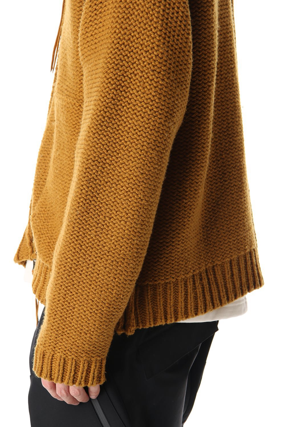 Layered cardigan Mustard
