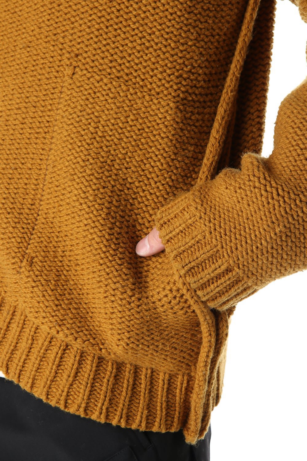 Layered cardigan Mustard