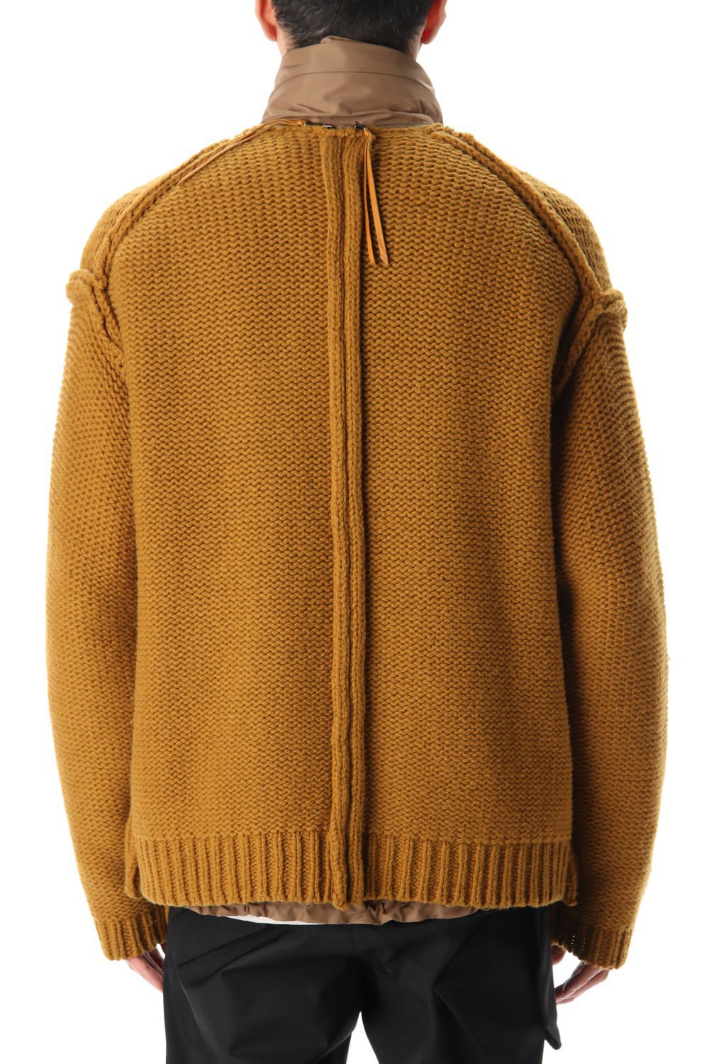 Layered cardigan Mustard