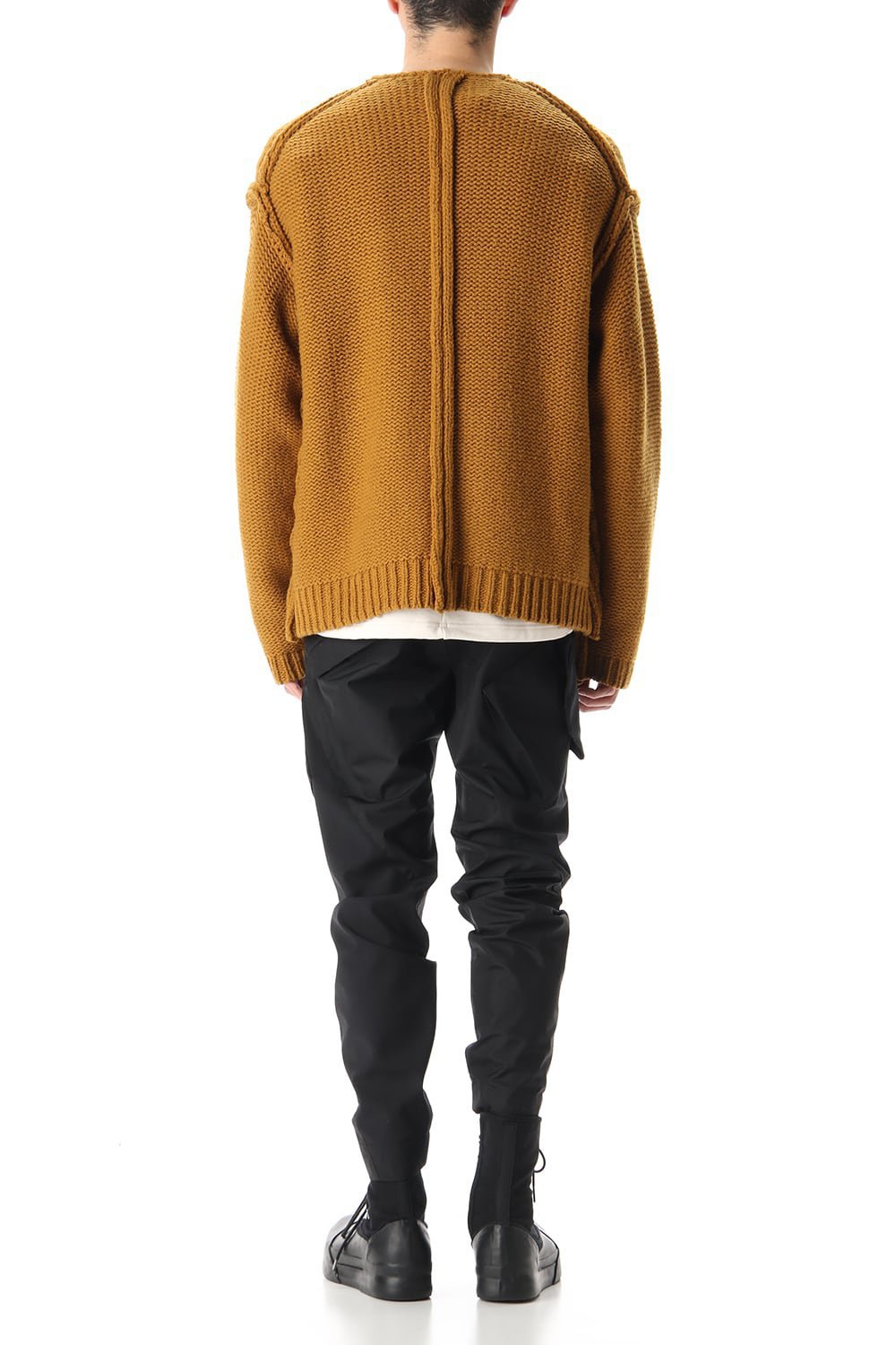 Layered cardigan Mustard