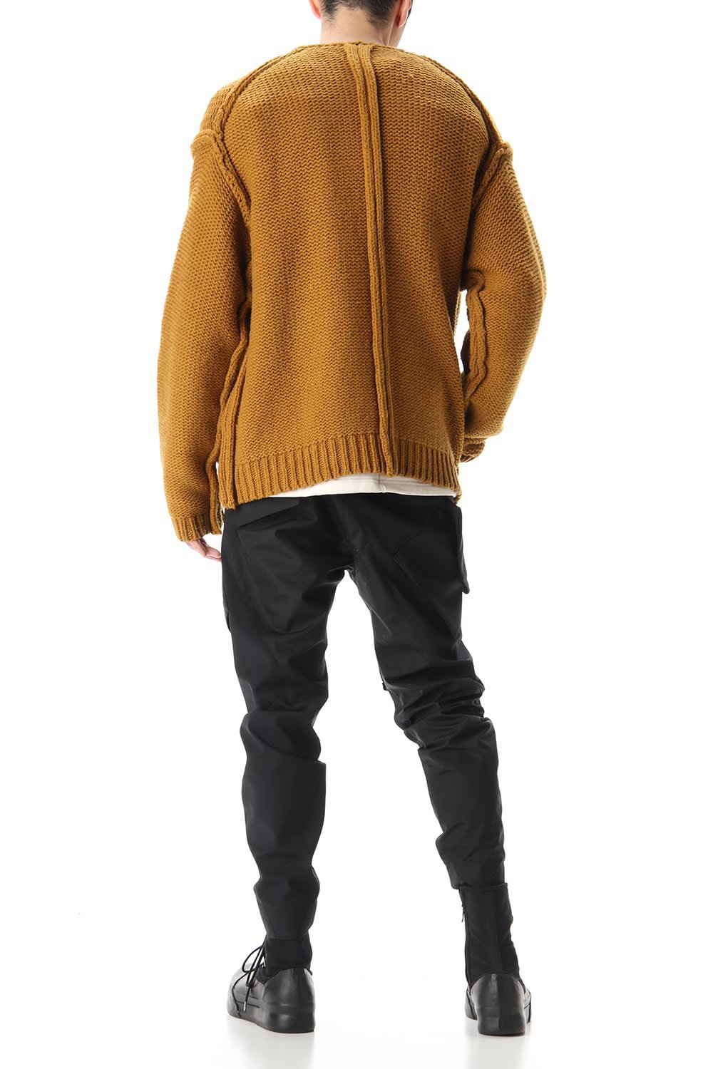 Layered cardigan Mustard