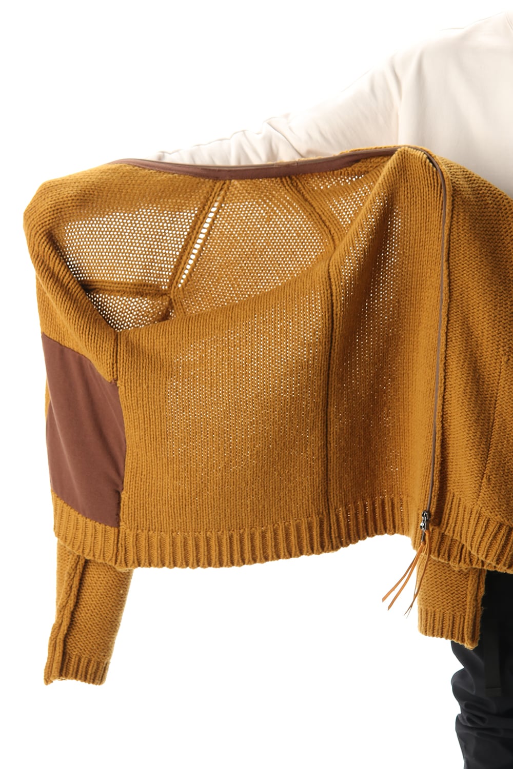 Layered cardigan Mustard