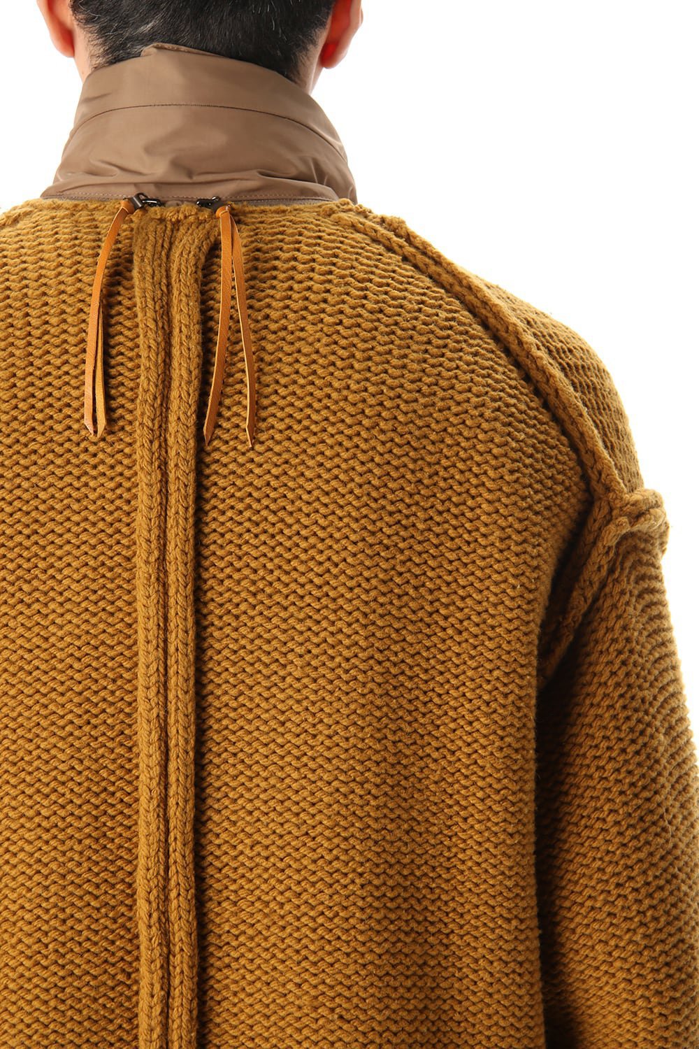 Layered cardigan Mustard