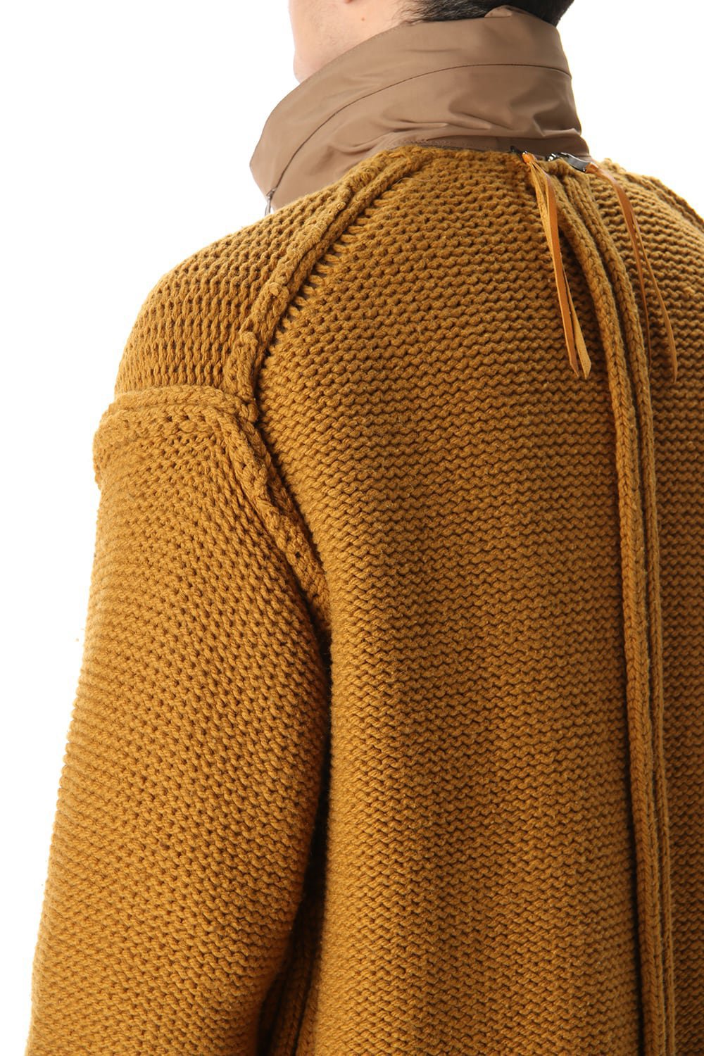 Layered cardigan Mustard